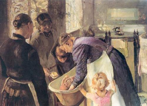 Christian Krohg I baljen. china oil painting image